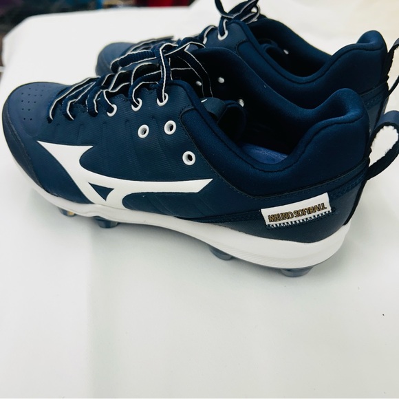 Mizuno Women's 9-Spike Advanced Finch Elite 5 TPU Softball Cleats in navy - Picture 2 of 6